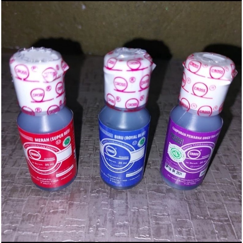 

Cross pewarna makanan 20ml extra pekat
