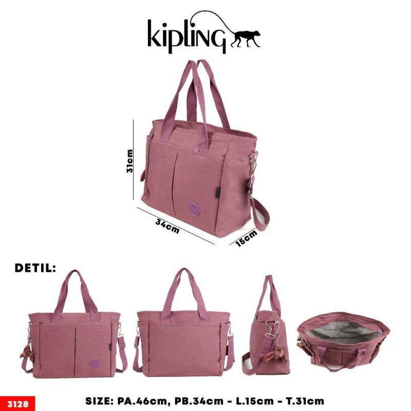 Tas wanita bahu tenteng selempang K1pling 3128 large import cyutebags