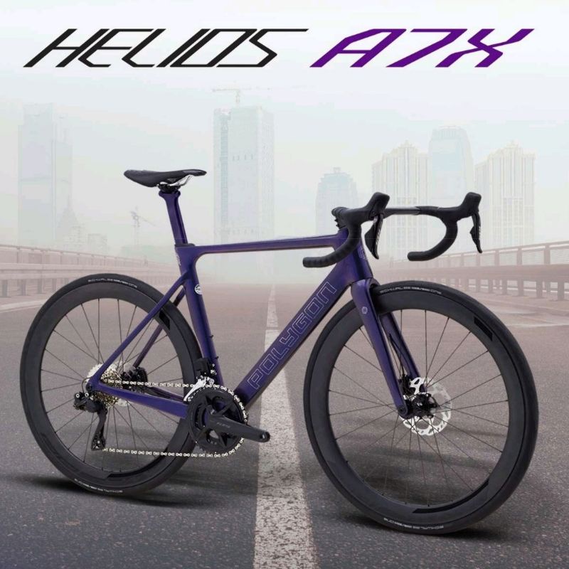 Road Bike Polygon Helios A7X Chameleon Purple XS