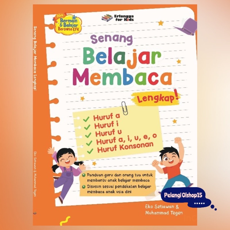 BUKU ANAK SENANG BELAJAR MEMBACA ORIGINAL ERLANGGA