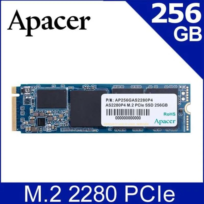 Apacer AS2280P4 M.2 NVMe 256GB / SSD APACER 256GB NVME / SSD 256GB