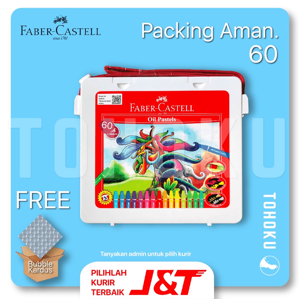 

Crayon 60 Warna Faber Castell - Free Bubble Wrap + Kardus