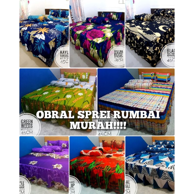 Obral sprei rumbai murah