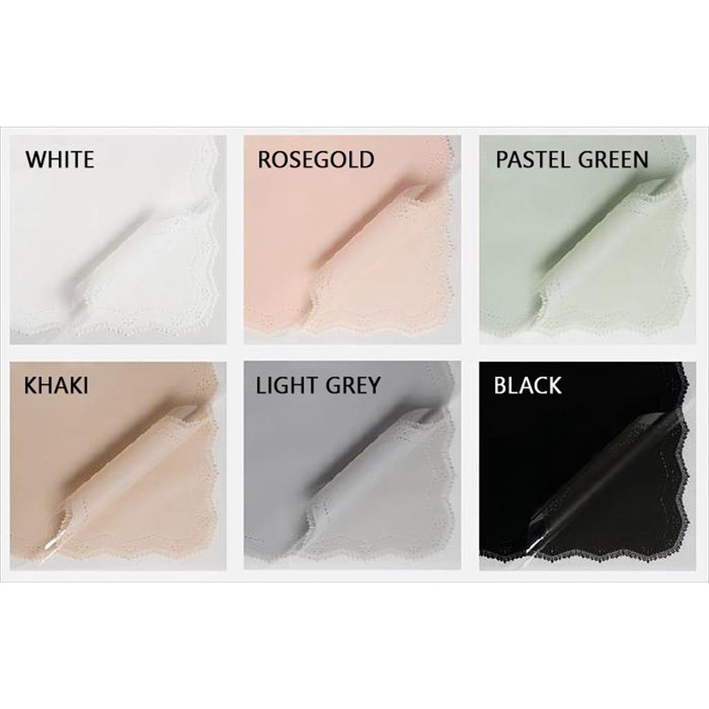 

Zigzag Lace Cellophane Flower Wrapping Paper / Kertas Bungkus Buket Bunga dengan Motif Renda