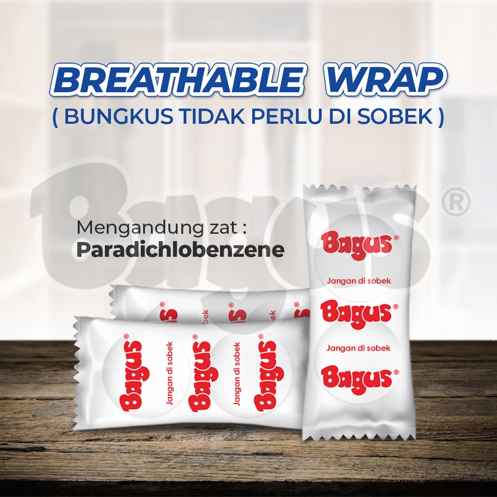 Ktmstore Bagus Para Kamper Pakaian Kapur Barus rak Lemari anti jamur 150 g