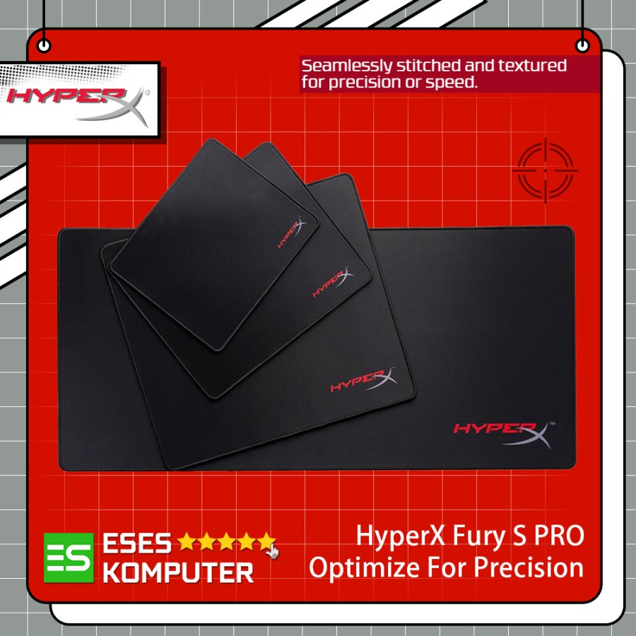 Mousepad HyperX Fury S Pro For Precision - M / L / X-Large - Gaming