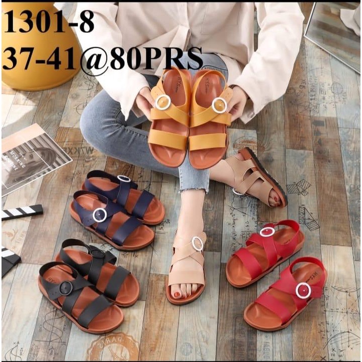 Sandal Slop Wanita Osaka - Sandal Jelly Tali Belakang