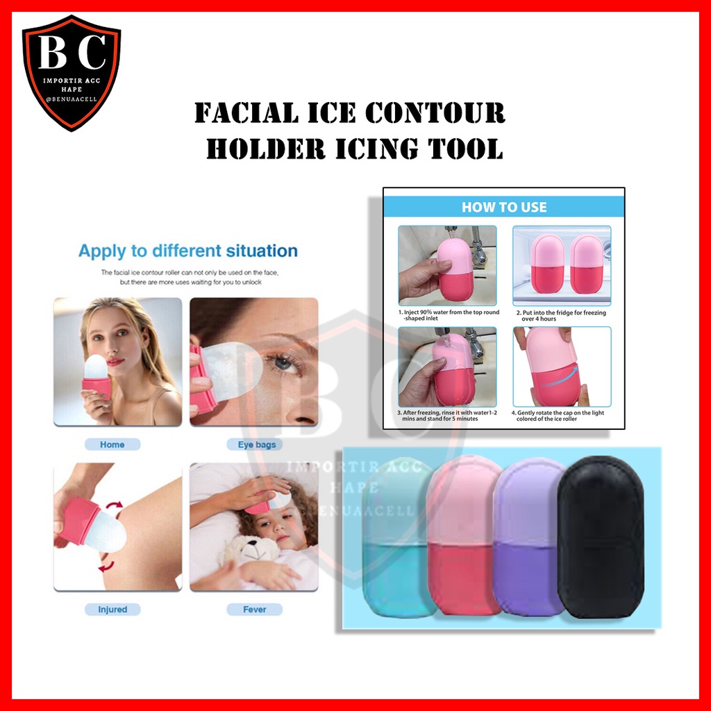 FACIAL ICE CONTOUR HOLDER ICING TOOL / HOME FACIAL TREATMENT - BC