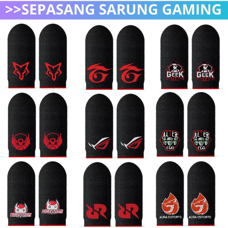 Isi 2 COD Sarung Game Jempol Jari Gaming Anti Keringat Finger Sensitif Premium