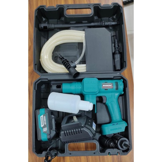 Modern Mesin jet cleaner batrai - cuci motor mobil cordless modern M-70 Baterai 1 Banjarmasin
