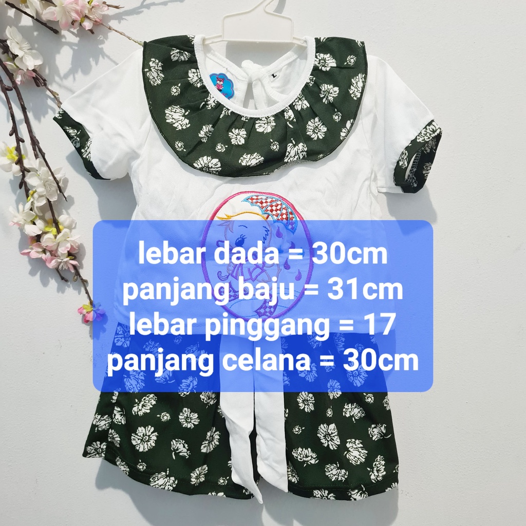 [KK-022] Setelan baju Bayi Perempuan / Bayi bayi perempuan model Rok Denim