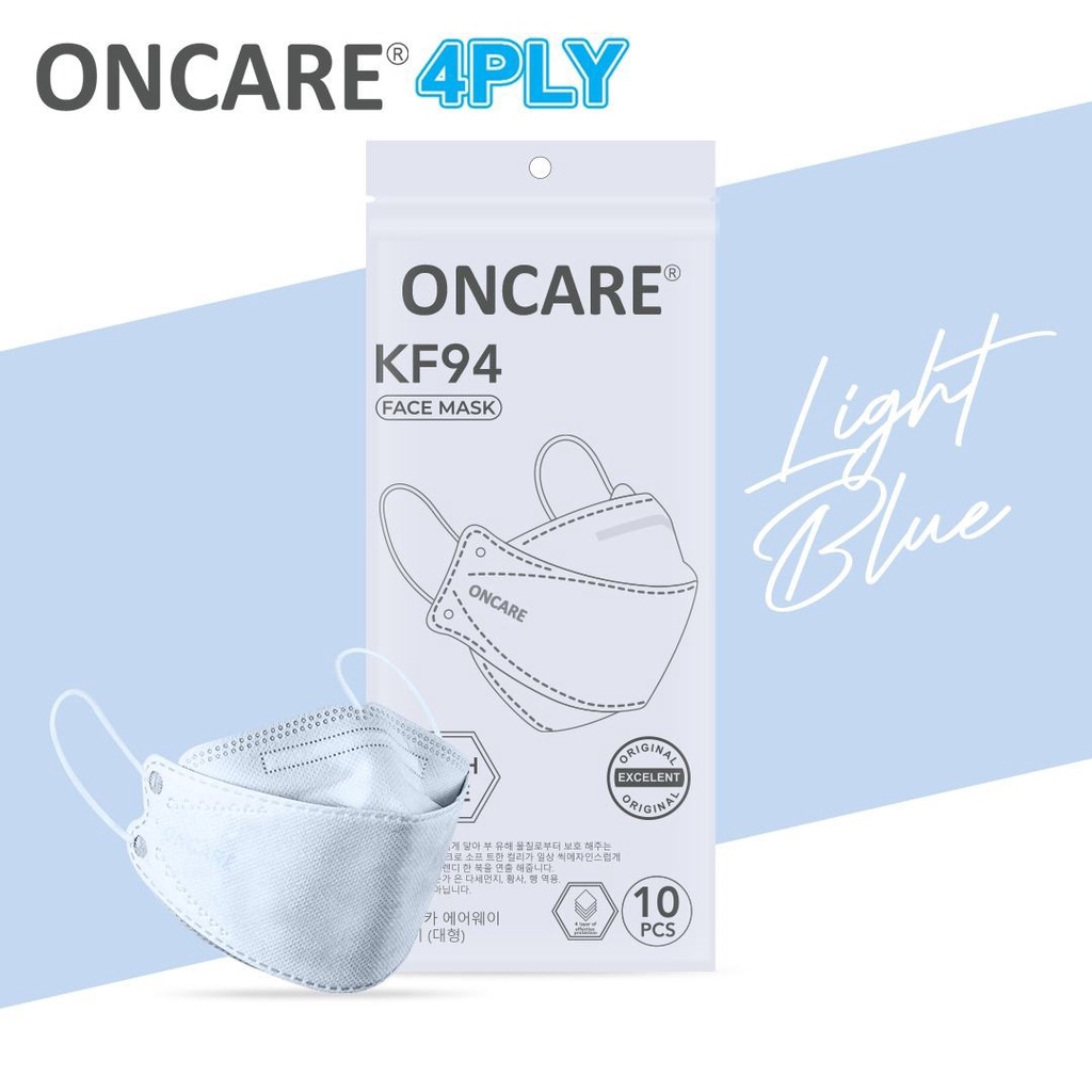 MASKER KF94 ONCARE DEWASA 4 PLY  ISI 10 PCS