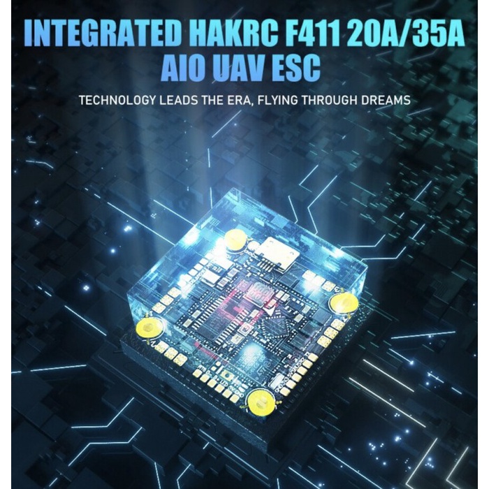 HAKRC F411 35A 2-6S AIO FC 26x26 (Reptile Cloud v2)