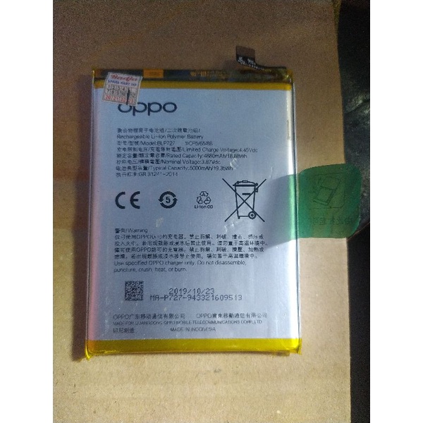 Baterai Oppo A5 2020 baterai Oppo A9 2020 blp727 original