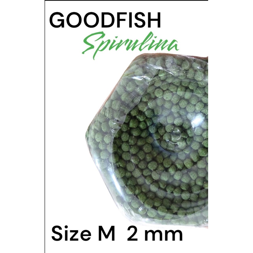 GOODFISH SPIRULINA 1.25 KG 2 MM Pelet Pakan Ikan Koi Koki Louhan Kasar