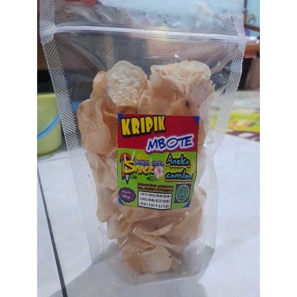 

kripik mbote rasa original kemasan 100 gram