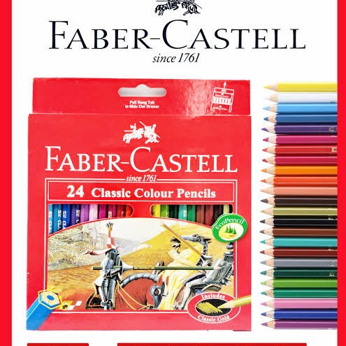 

[COD] Pensil Warna Faber Castell 24 Warna