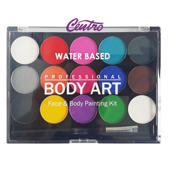 

Professional Body Art Face And Painting Kit 15 Color Set + 1 Brush