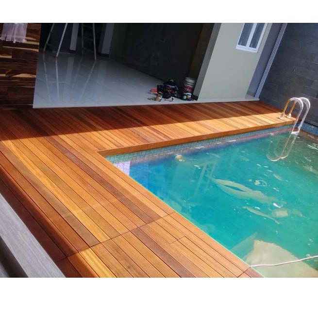 Jual Decking Bengkirai Panjang 240cm - Lantai Kayu Papan Bangkirai
