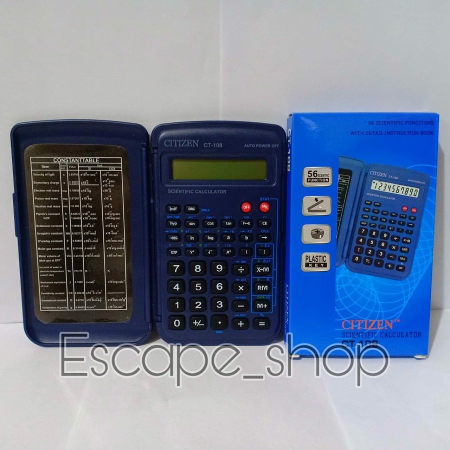 

KALKULATOR SCIENTIFIC CITIZEN CT 108 - CALCULATOR CITIZEN CT-108