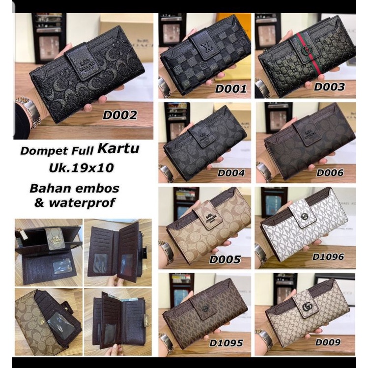 Dompet Lipat Panjang Wanita Premium / Dompet Lidah Panjang Free Card Holder / Dompet kartu Import