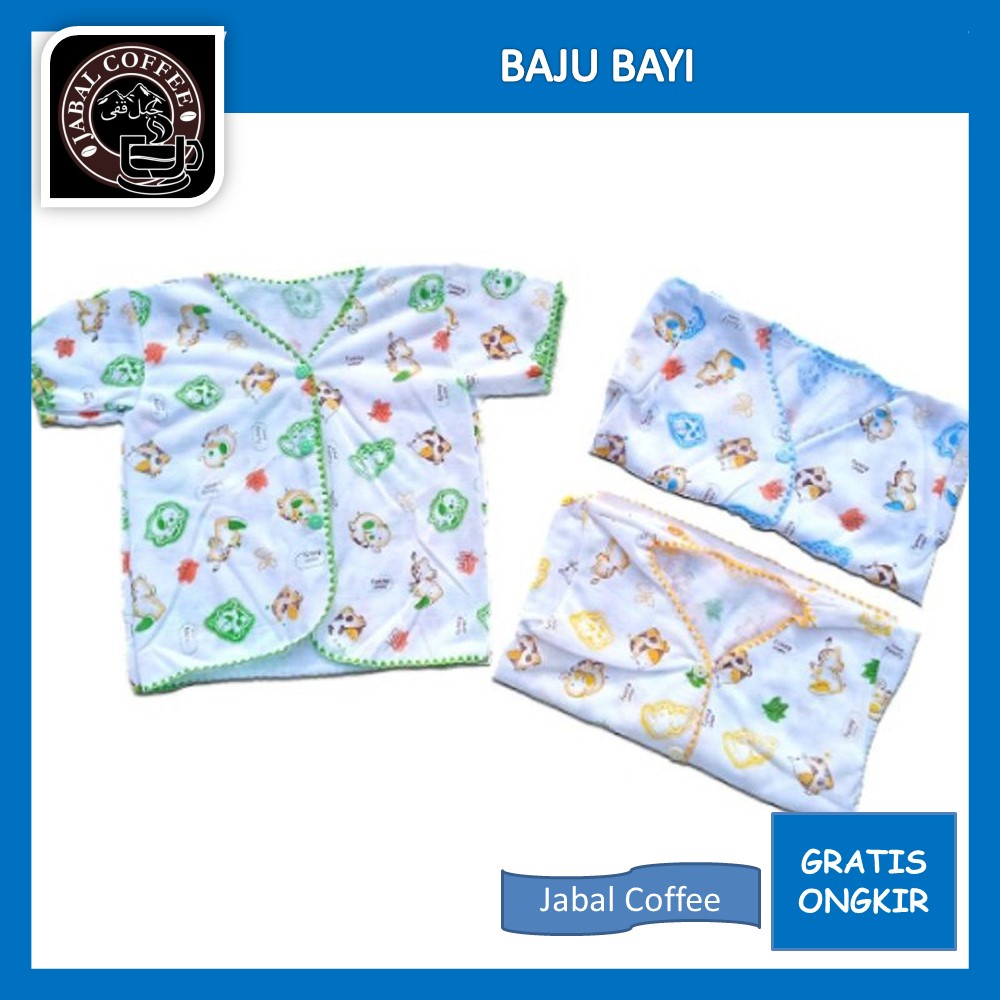 Baju Anak Bayi Laki Perempuan Tara Baby Bahan Katun / Baju Bayi Newborn Lengan Pendek