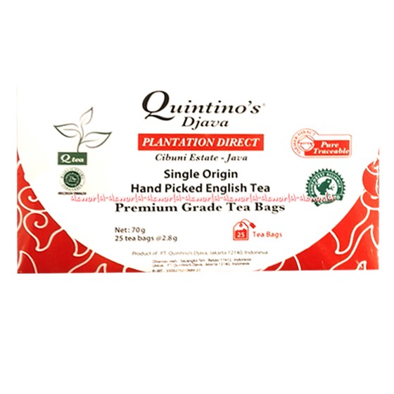 Quintino's Djava Qtea Premium Grade 25tea Bag Teh Quintinos Quintino's Teh Java Jawa Teh Premium Tea