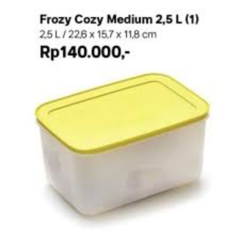 tempat untuk simpan bahan makanan di kulkas tupperware frozy cozy 2,5l