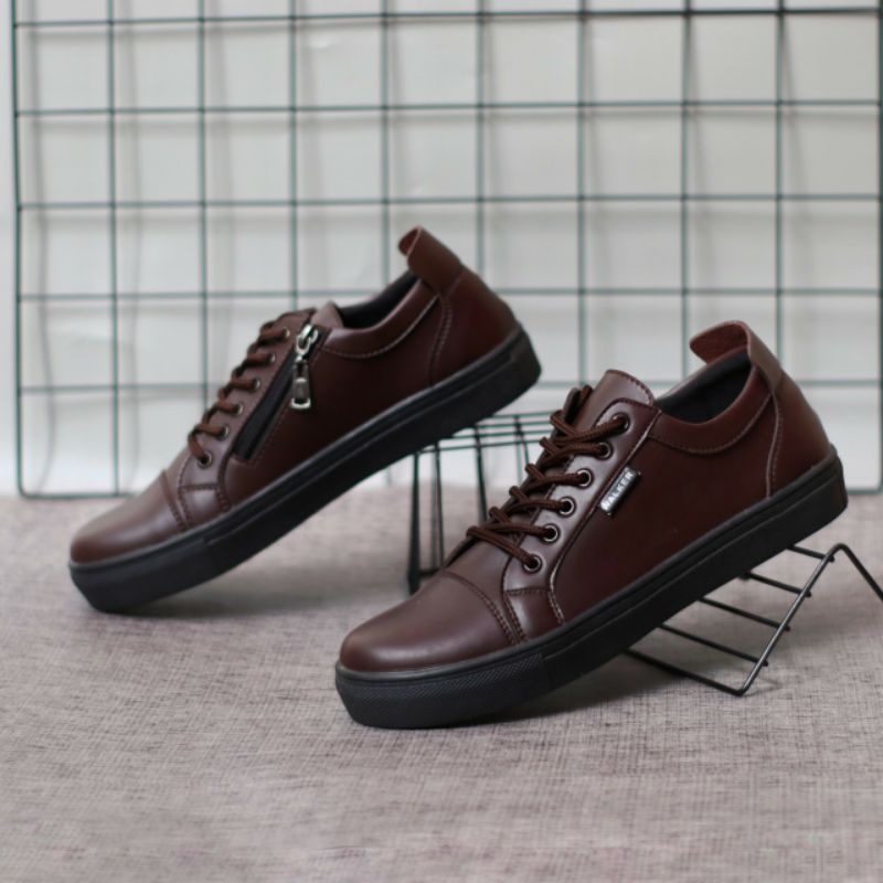 PRIDE - WALKER FOOTWEAR | Sepatu Formal Pria Pantofel Zipper Resleting Kasual Kerja Kuliah Santai