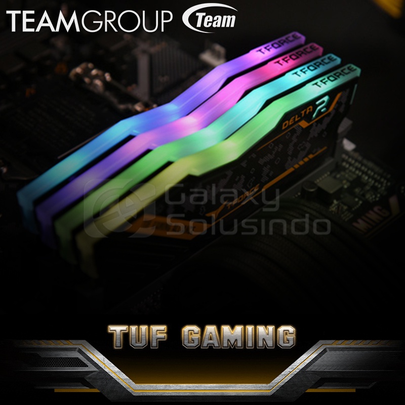 TEAM T-Force Delta TUF Gaming Series RGB (2x8) 16GB DDR4 kit 3600MHz