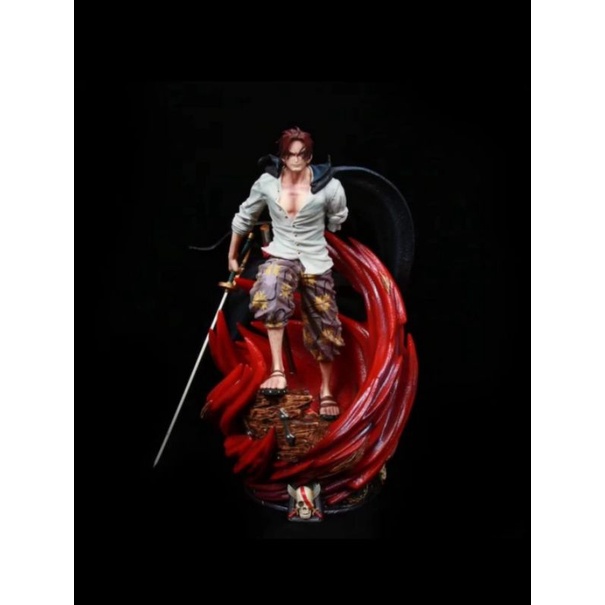 figure GK shanks akagami one piece action figure one piece shanks yonkou luffy gear 4 kong gun kapal