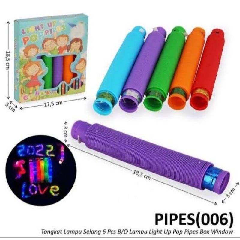 Pop Light / Pop Tubes / Pop Lights / Mainan Nyala