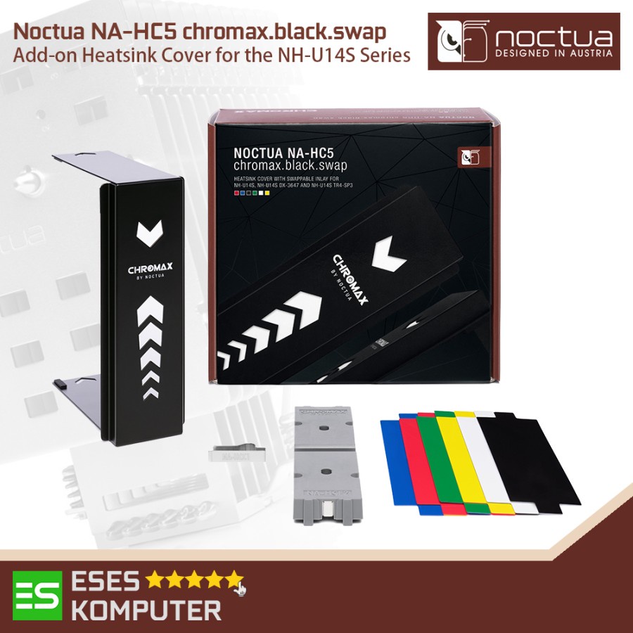 Noctua NA-HC5 Chromax Black Swap | Heatsink Cover for NH-U14S Series