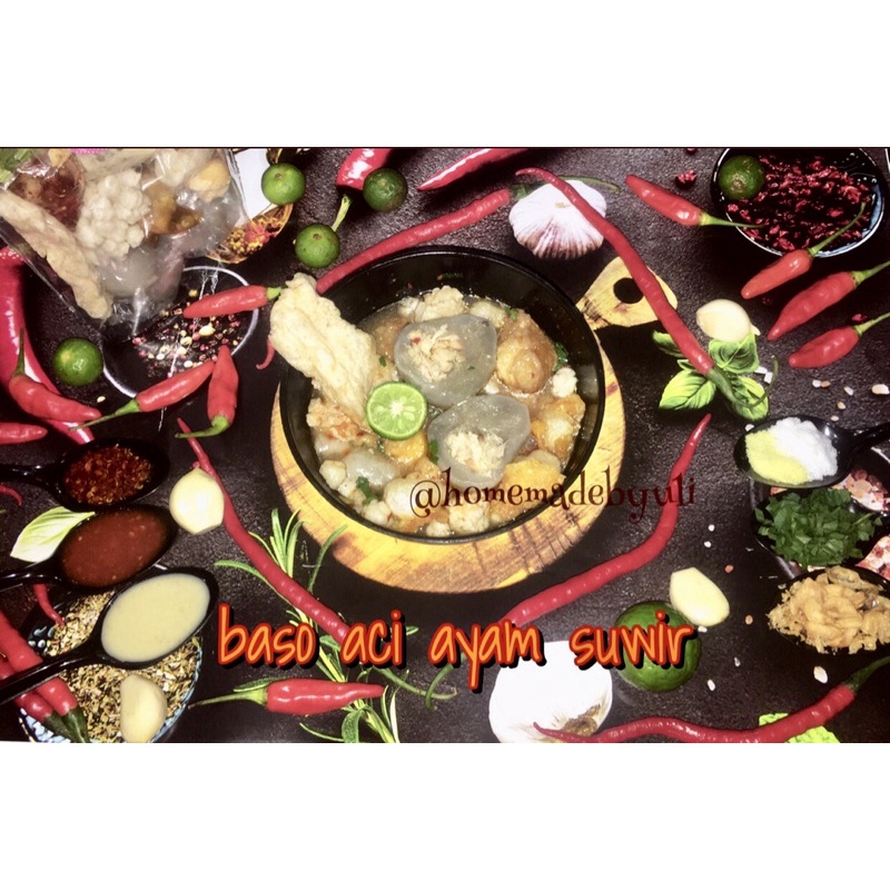

Baso Aci Ayam Suwir/jajanan instan/berkuah