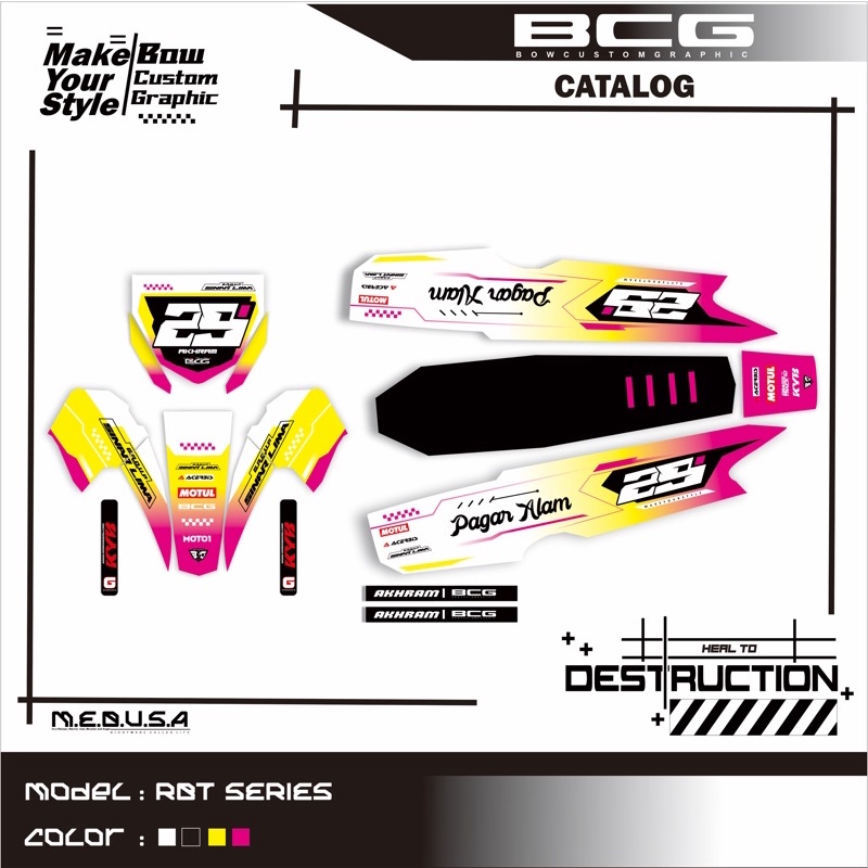 DECAL BEBEK RBT VEGA LAMA/FIZ R/ FULL CUSTOM