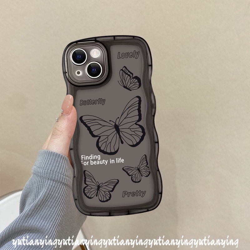 Soft Case TPU Motif Kupu-Kupu Retro Untuk VIVO Y21 V23E V20 V21 Y75 Y16 Y22 Y12 Y15s Y15 Y20 Y17 Y11 Y15A Y35 Y22s Y33s Y55 Y12s Y1s Y21s Y1s Y30 Y1s Y21s