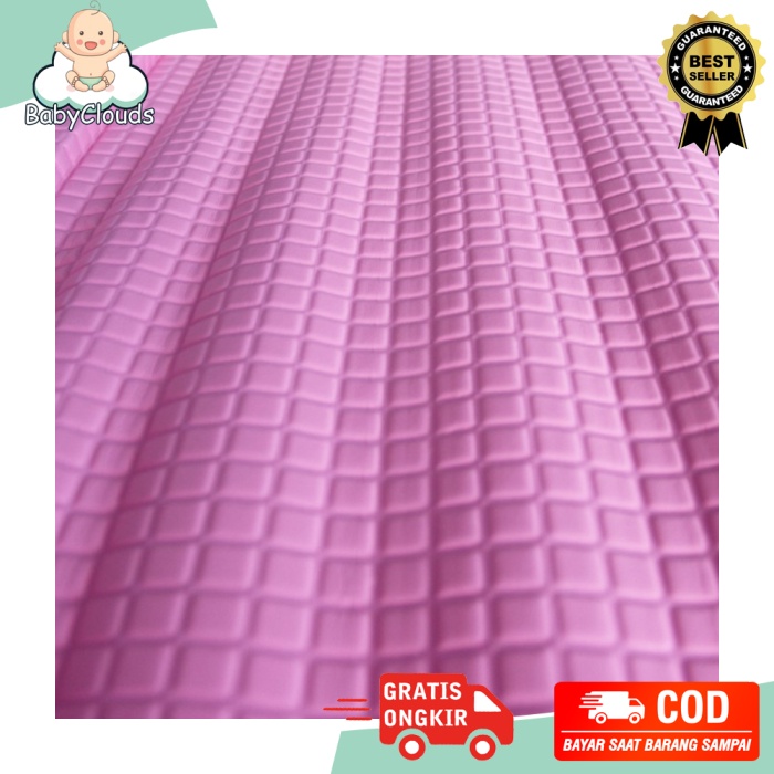 perlak bayi bahan karet merk HOSANA motif polos - Orange Besar