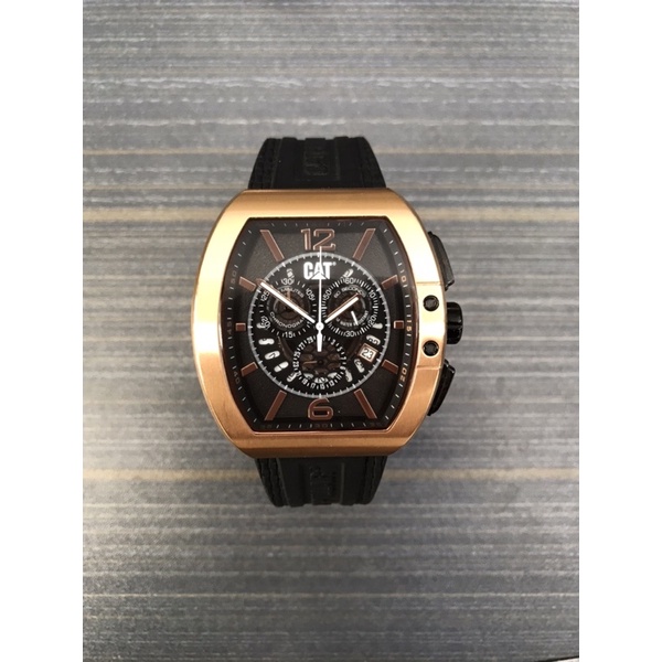 Jam Tangan Pria CATERPILLAR  Klasik Style Baterai Stainless Steel Aksesoris Bekas Second Preloved Fa