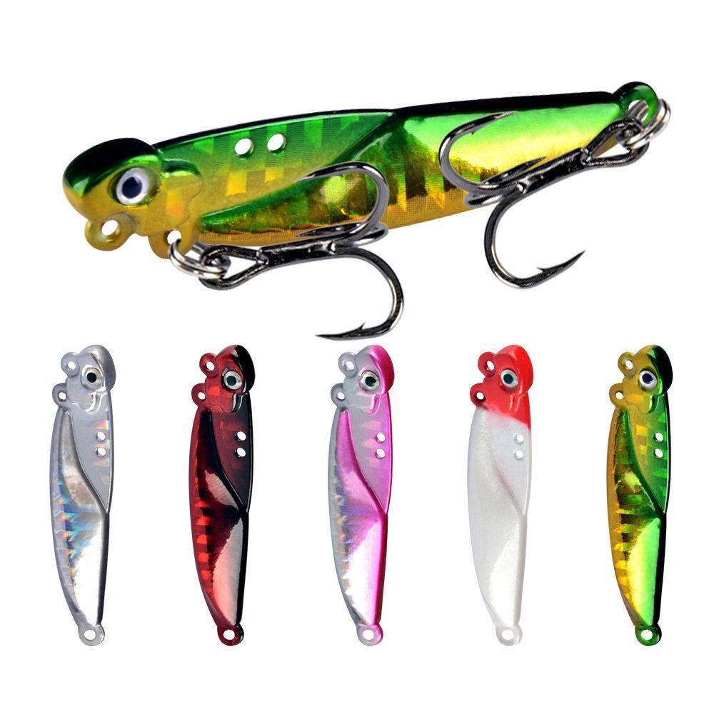 Top Fishing Metal VIB Lures Umpan 5cm 16g Memimpin Casting Bass Hook Vivid Spoon Lure