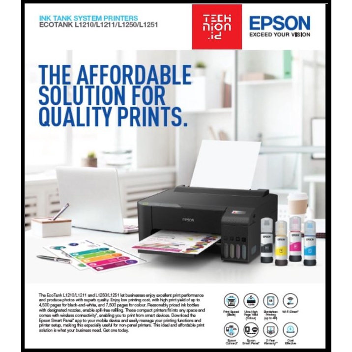 (((Terbaru))) Printer Epson L1210 Pengganti L1110