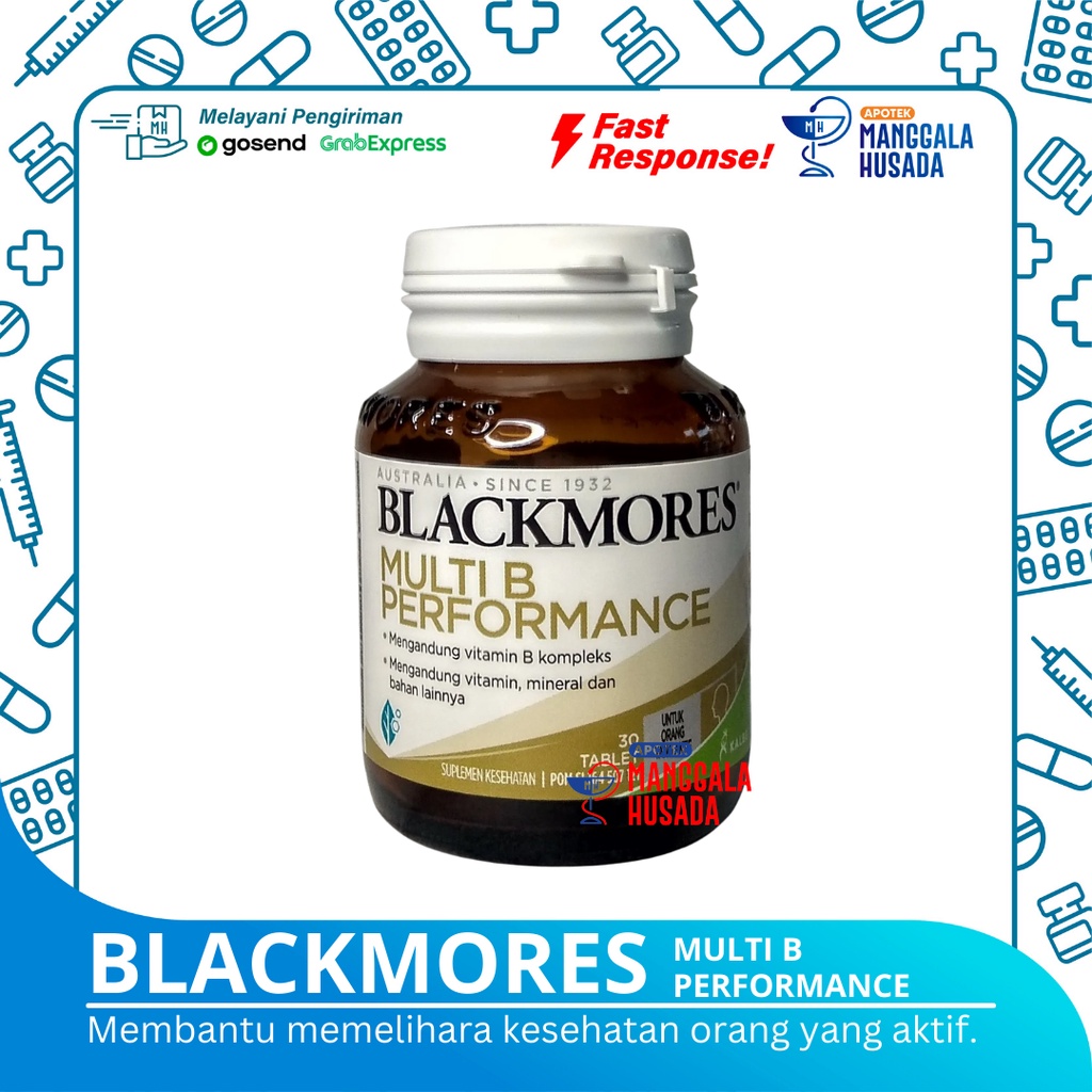 Jual BLACKMORES MULTI B PERFORMANCE @ 30 TABLET | Shopee Indonesia