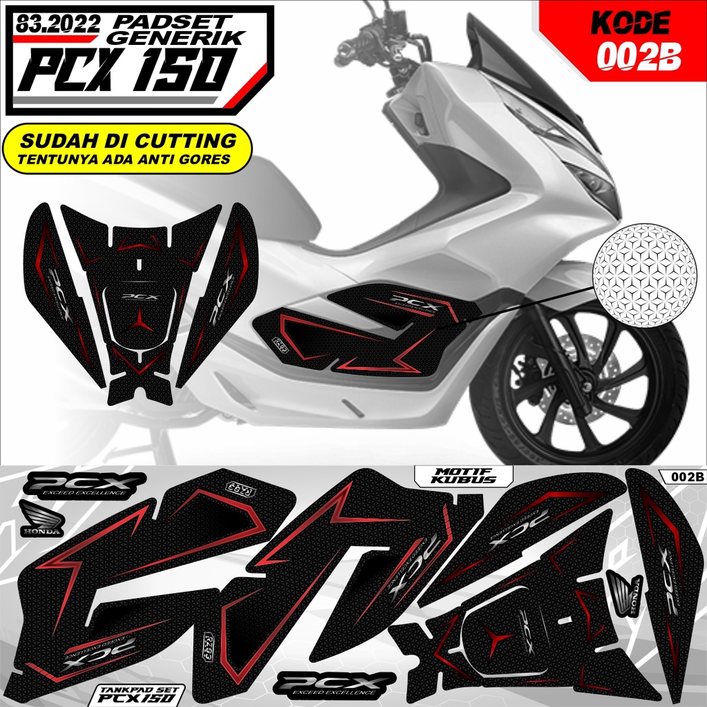 Sticker Tankpad Sidepad Full Set Honda Pcx 150 ALL HONDA PCX 150 KODE 002