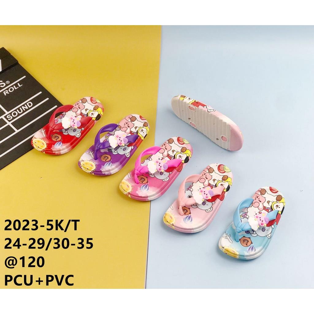 Sandal Japit Anak Lucu Motif BTS 21 Import LLS 2023-5/T 30-35