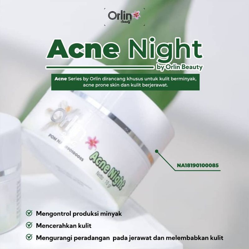 miffglow - Orlin beauty acne day &amp; acne night orlin beauty