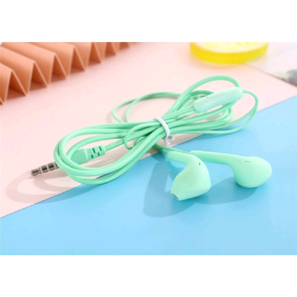 HEADSET MACARON U19 SUPER BASS BANYAK WARNA // HANSFREE MACARON U19  - BD