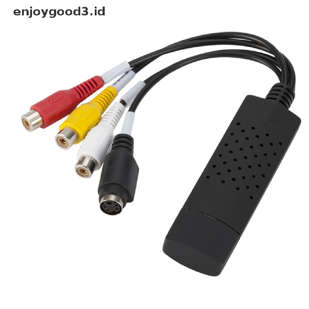 Adapter Konverter Video Audio Capture Card VHS Ke DVD Usb 2.0 Portable Mudah Digunakan