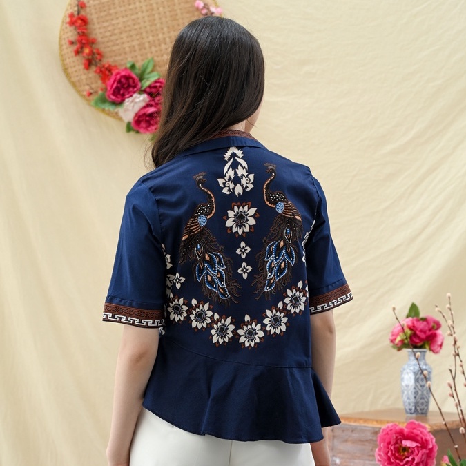 Atasan Batik 288 JM/ Kemeja Batik Wanita Modern