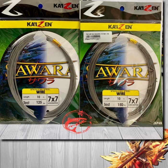 Neklin Kaizen Sawara 7X7 10M 125,150,200,250Lb Senar Kawat