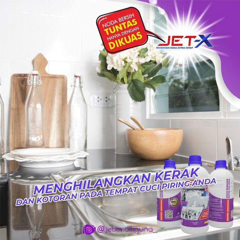 Cairan Pembersih Multiguna JET-X Extra Cepat Original 500 ml Harga Grosir