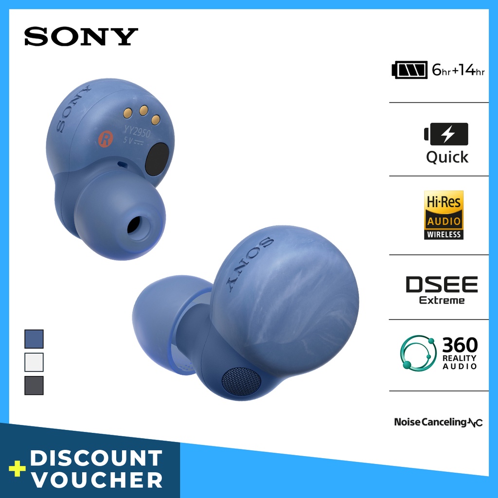 SONY Linkbuds S TWS WF-LS900N Truly Wireless Noise Canceling - Blue